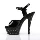 Platforms Sandals Pleaser STARDUST-609 Black patent