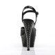 Platforms Sandals Pleaser STARDUST-609 Black patent