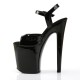 High Platforms Sandals Pleaser XTREME-809 Black patent
