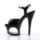 High Platforms Sandals Pleaser MOON-709 Black patent