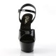 Platforms Sandals Pleaser KISS-209 Black patent