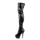 Platforms Thigh High Boots Pleaser KISS-3000 Black patent