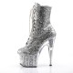 High Platforms Ankle Boots Pleaser ADORE-1020G Silver