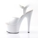 High Platforms Sandals Pleaser ADORE-709 White patent
