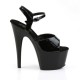 High Platforms Sandals Pleaser ADORE-709 Black Patent