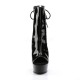 Platforms Ankle Boots Pleaser DELIGHT-1018 Black patent