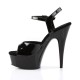 Platforms Sandals Pleaser DELIGHT-609 Black Patent