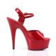Platforms Sandals Pleaser DELIGHT-609 Red Patent