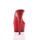 Platforms Heels Mules Pleaser DELIGHT-601 Clear/Red
