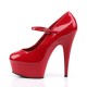 Zapatos Plataformas Pleaser DELIGHT-687 Rojo barniz