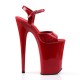 High Platforms Sandals Pleaser INFINITY-909 Red patent